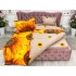 Lenjerie pat dublu,  IMPRIMEU 3D DIGITAL, IDENTIC CU POZA, Galben, floarea soarelui [7]