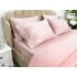 Set LUXURY GONCAGUL 6 piese Patura cu dantela, perle si Cearsaf de pat cu 4 fete de perna, Roz Pudra [9]