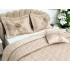 Set LUXURY 4 piese Cuvertura bumbac cu dantela si 3 fete de perna, Goncagul Capuccino [7]