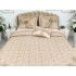 Set LUXURY 4 piese Cuvertura bumbac cu dantela si 3 fete de perna, Goncagul Capuccino [4]