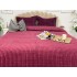 Set Patura groasa MERINOS tip cuvertura cu 2 fete de perna 50x70cm, Bordo [9]