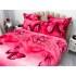 Lenjerie pat dublu, Super Pufoasa COCOLINO, 6 piese, Roz-Multicolor, fluturi [6]