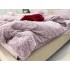 Lenjerie pentru pat dublu pufoasa CoCoLiNo, tip tricotaj, 4 piese, Lila [19]