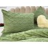 Lenjerie pentru pat dublu pufoasa CoCoLiNo, tip tricotaj, 4 piese, Verde [20]
