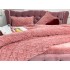 Lenjerie pentru pat dublu pufoasa CoCoLiNo, tip tricotaj, 4 piese, Roz [4]