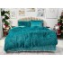 Lenjerie pat super pufoasa COCOLINO Fluffy cu ciucuri, 6 piese, VERDE [2]