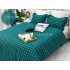 Cuvertura Brodata pat dublu cu 3 fete de perna, verde smarald cod CVS18 [7]