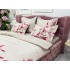 Lenjerie pat dublu, Finet, 6 piese, Bej-Roz, magnolii [6]