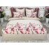 Lenjerie pat dublu, Finet, 6 piese, Bej-Roz, magnolii [2]