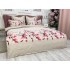 Lenjerie pat dublu, Finet, 6 piese, Bej-Roz, magnolii [8]