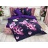Lenjerie pat dublu, Finet, 6 piese, Mov, fluturi [8]