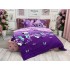 Lenjerie pat dublu, Finet, 6 piese, Mov, fluturi [9]