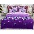 Lenjerie pat dublu, Finet, 6 piese, Mov, fluturi [2]