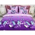 Lenjerie pat dublu, Finet, 6 piese, Mov, fluturi [3]