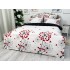 Lenjerie pat dublu, Finet, 6 piese, Alb-Rosu, papadii, inimioare [9]