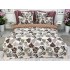 Lenjerie pat dublu, Finet, 6 piese, Maro, inimioare [2]