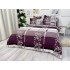 Lenjerie pat dublu, Finet, 6 piese, Mov, floral [7]