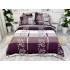 Lenjerie pat dublu, Finet, 6 piese, Mov, floral [2]