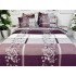 Lenjerie pat dublu, Finet, 6 piese, Mov, floral [3]