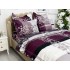 Lenjerie pat dublu, Finet, 6 piese, Mov, floral [5]