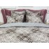 Lenjerie pat dublu, Finet, 6 piese, Gri, forme geometrice [4]