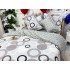 Lenjerie pat dublu, Finet, 6 piese, Gri, cercuri [7]