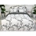 Lenjerie pat dublu, Finet, 6 piese, Gri, crengute [2]