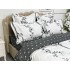 Lenjerie pat dublu, Finet, 6 piese, Gri, crengute [5]