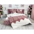 Lenjerie pat dublu, Finet, 6 piese, Alb-Rosu, model traditional [8]