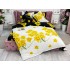 Lenjerie pat dublu cu ELASTIC, Finet, 6 piese, Galben, flori [8]