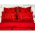 Lenjerie pat dublu, Finet, 6 piese, Rosu, trandafiri [4]