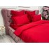 Lenjerie pat dublu cu ELASTIC, Finet, 6 piese, Rosu [5]
