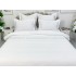 Lenjerie pat dublu cu ELASTIC, Finet, 6 piese, Alb [3]