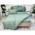 Lenjerie pat dublu cu ELASTIC, Finet, 6 piese, Verde menta [7]