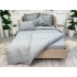Lenjerie pat dublu cu ELASTIC, Finet, 6 piese, Gri [8]