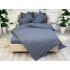 Lenjerie pat dublu cu ELASTIC, Finet, 6 piese, Gri petrol [8]