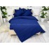 Lenjerie pat dublu cu ELASTIC, Finet, 6 piese, Albastru intens [8]