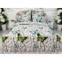 Lenjerie pat dublu, Finet, 6 piese, Gri, fluturi, pietre [2]