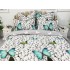 Lenjerie pat dublu, Finet, 6 piese, Gri, fluturi, pietre [3]