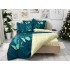 Lenjerie pat dublu,  FINET, 6 piese, Jojo Home, Turquoise-Multicolor, fluturi [7]