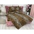 Lenjerie pat dublu,  FINET, 6 piese, Jojo Home, Maro-Multicolor, animal print [8]