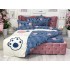 Lenjerie pat dublu,  FINET, Imprimeu Digital - Identic cu poza, 6 piese, Jojo Home, Crem-Bleu, ursulet [7]