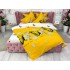 Lenjerie pat dublu,  FINET, 6 piese, Jojo Home, Galben-Negru, fluturi, flori [9]