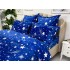 Lenjerie pat dublu, Super Pufoasa COCOLINO, 6 piese, Jojo Home, Bleumarin-Alb, stelute [6]