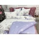 Lenjerie pat dublu, BUMBAC FINET, 6 piese, X-Mass Collection, Jojo Home, Alb-Gri, reni