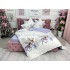 Lenjerie pat dublu,  FINET, 6 piese, Craciun, Jojo Home, Alb-Gri, reni [9]