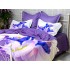 Lenjerie pat dublu,  FINET, 6 piese, IDENTICA CU POZA, Mov, flori [9]