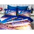 Lenjerie pat dublu,  FINET, 6 piese, IDENTICA CU POZA, Albastru, vapor [7]