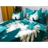 Lenjerie pat dublu,  FINET, 6 piese, IDENTICA CU POZA, Verde, aripi de inger [7]