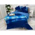 Lenjerie pat dublu, Ralex Pucioasa,  Finet, 6 piese, Albastru, fluturi [9]